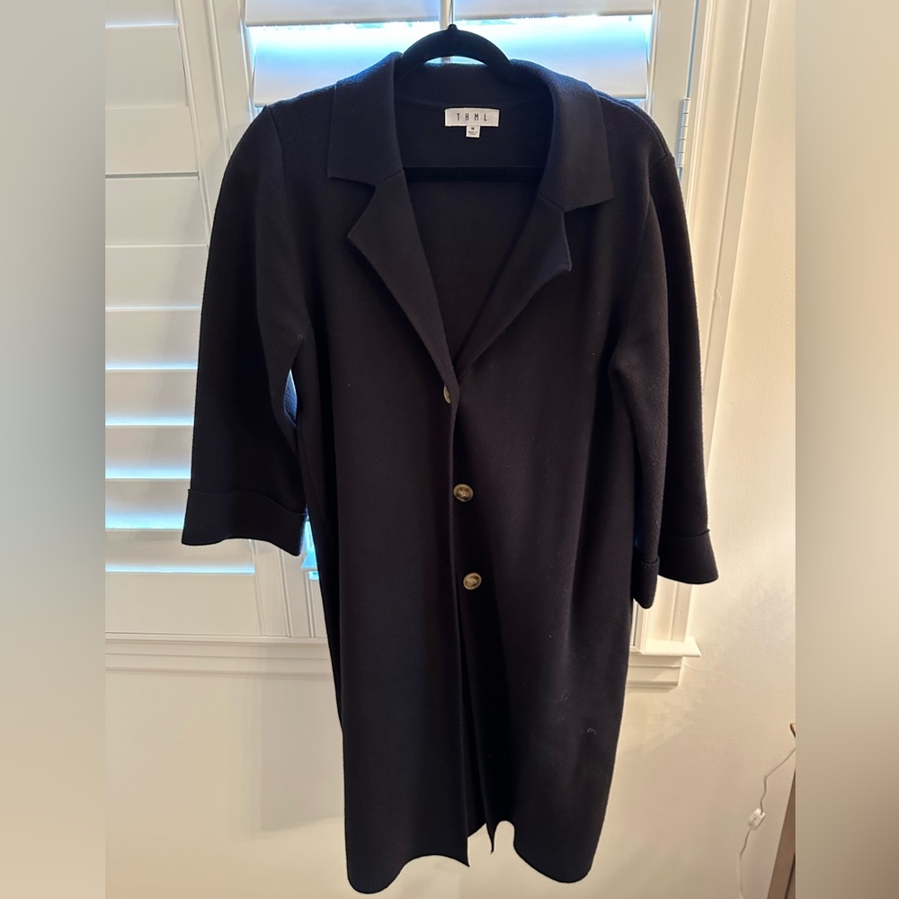 THML Black Sweater Coat